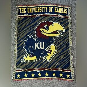 The Northwest Company 100% High Bulk Acrylic Kansas Jayhawks Blanket 40x54